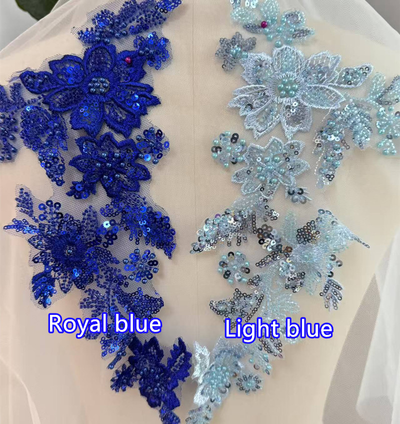 Applique Patch Flower - 10 قطع من رقع الدانتيل المطرزة