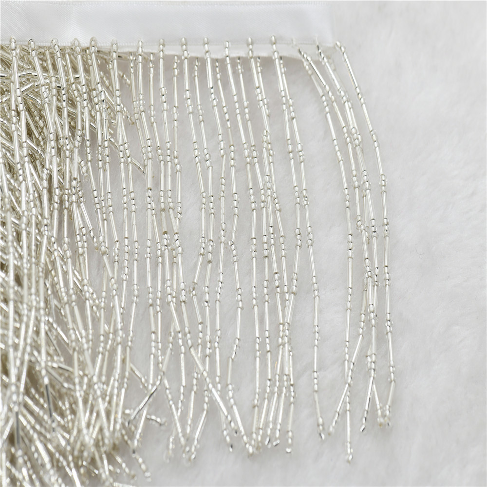 Beaded Trim Fringe - شريط زخرفي من الخرز الزجاجي بعرض