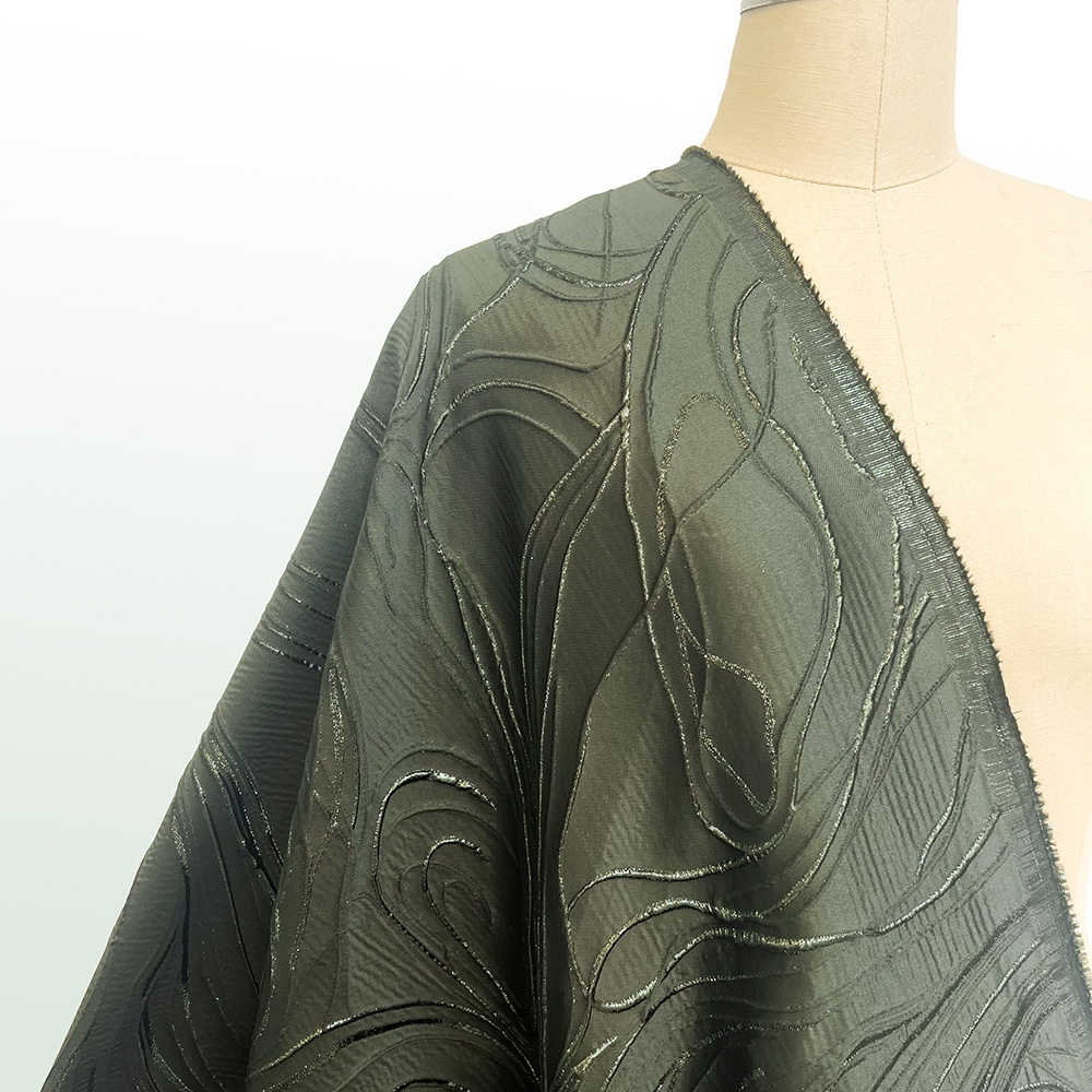Crystal Mesh Fabric - قماش دانتيل جاكار عالي الجودة 5