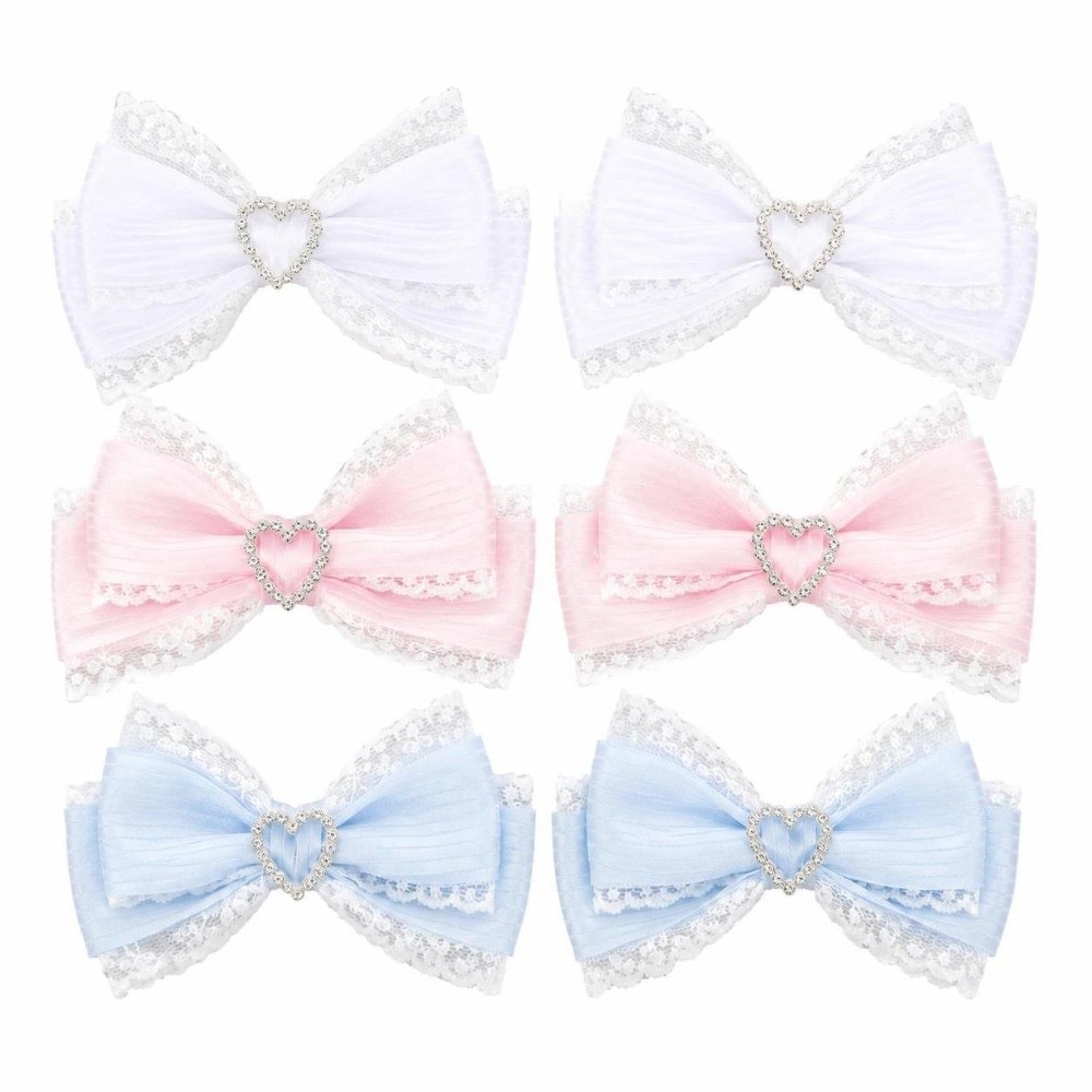 زوج من مشابك الشعر المزينة بشر - مراجعة Lace Ribbon Trim وسعره