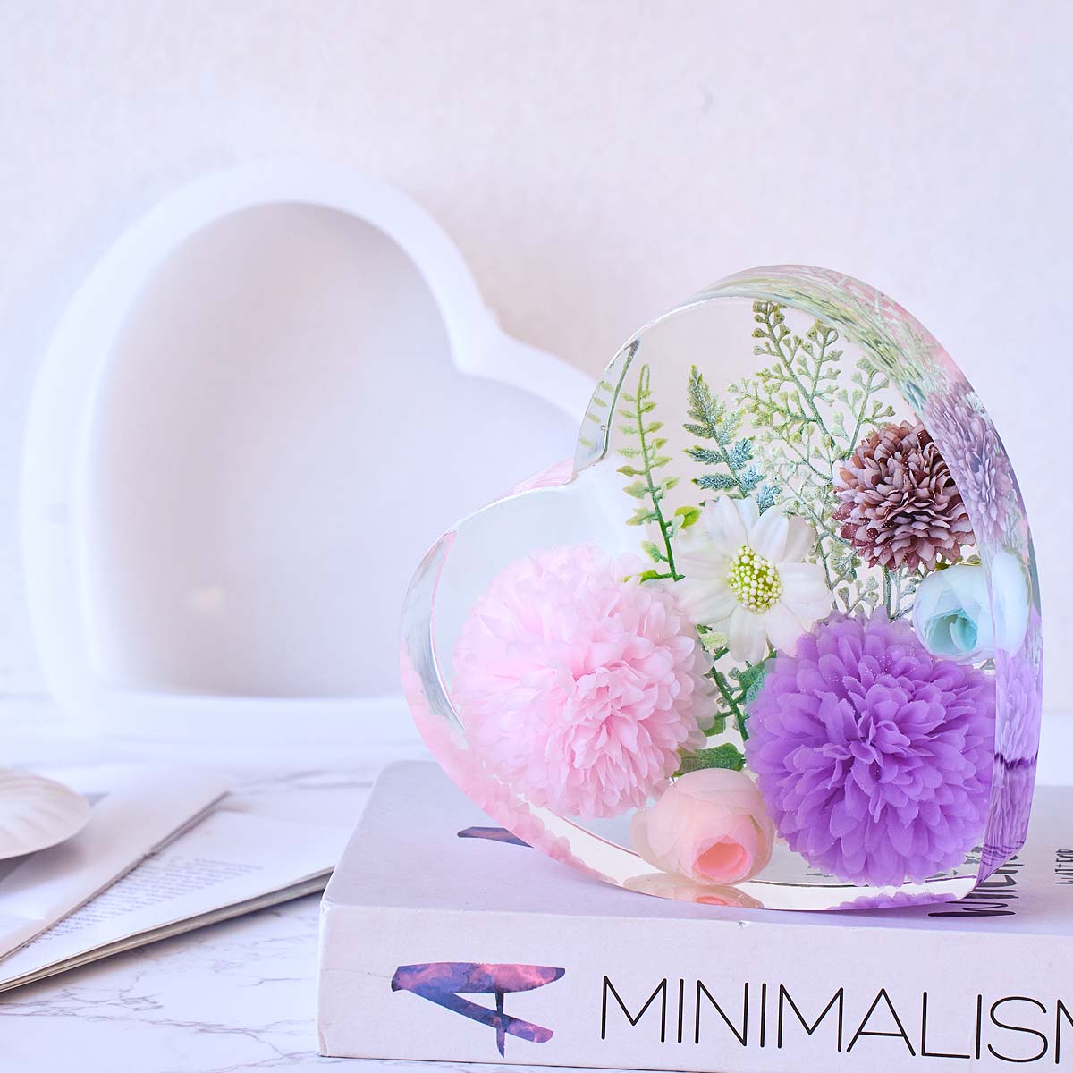 قالب سيليكون كبير على شكل قلب  - مراجعة Embellishment Crafts وسعره