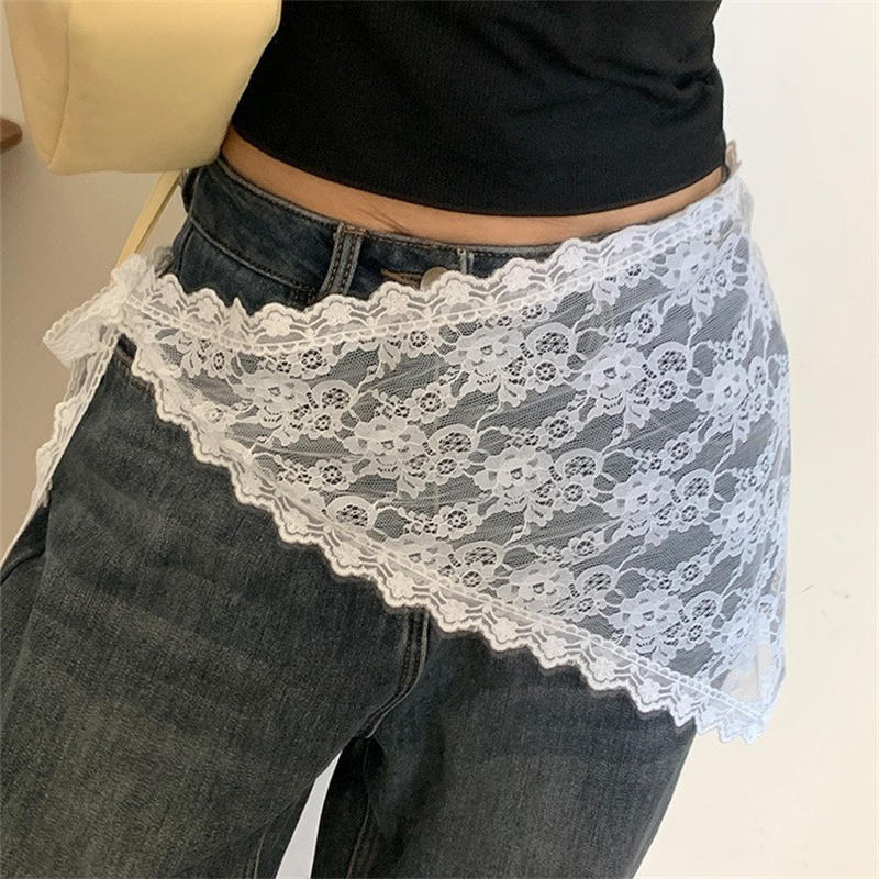 تنورة قصيرة من الدانتيل المثلث - مراجعة Lace Ribbon Trim وسعره