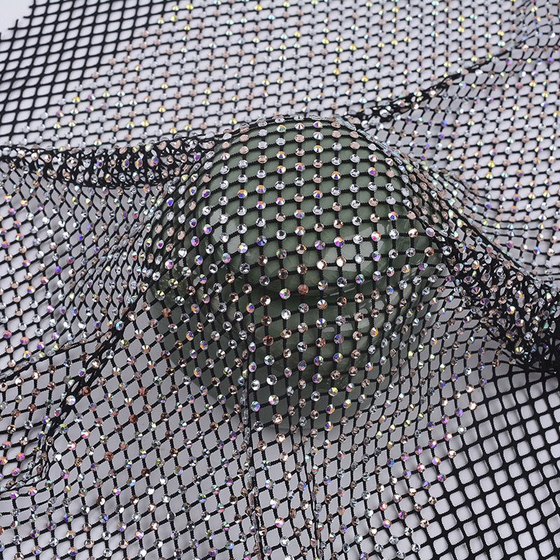 50x120 سنتيمتر الخياطة الراين  - مراجعة Crystal Mesh Fabric وسعره
