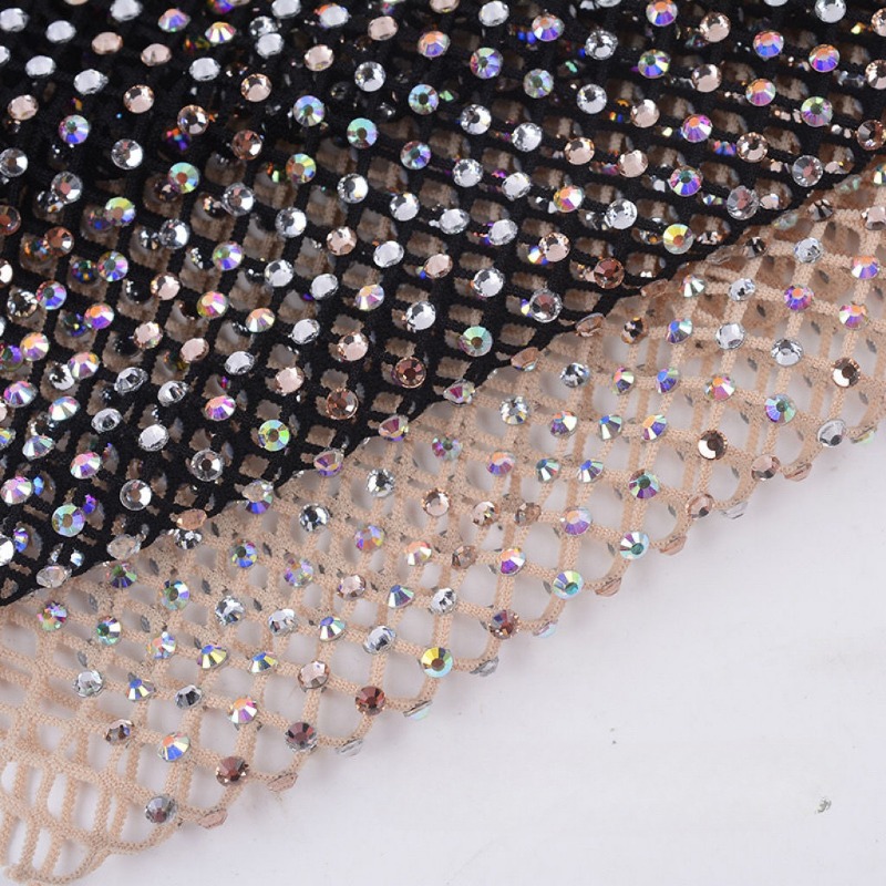 50x120 سنتيمتر الخياطة الراين  - مراجعة Crystal Mesh Fabric وسعره