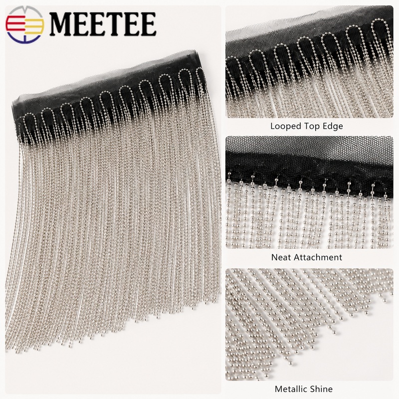 شريط زخرفي من الخرز المعدني بط - مراجعة Beaded Trim Fringe وسعره